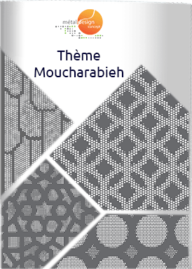 Catalogue de motifs de tôles décoratives perforées et découpées laser du thème moucharabieh.